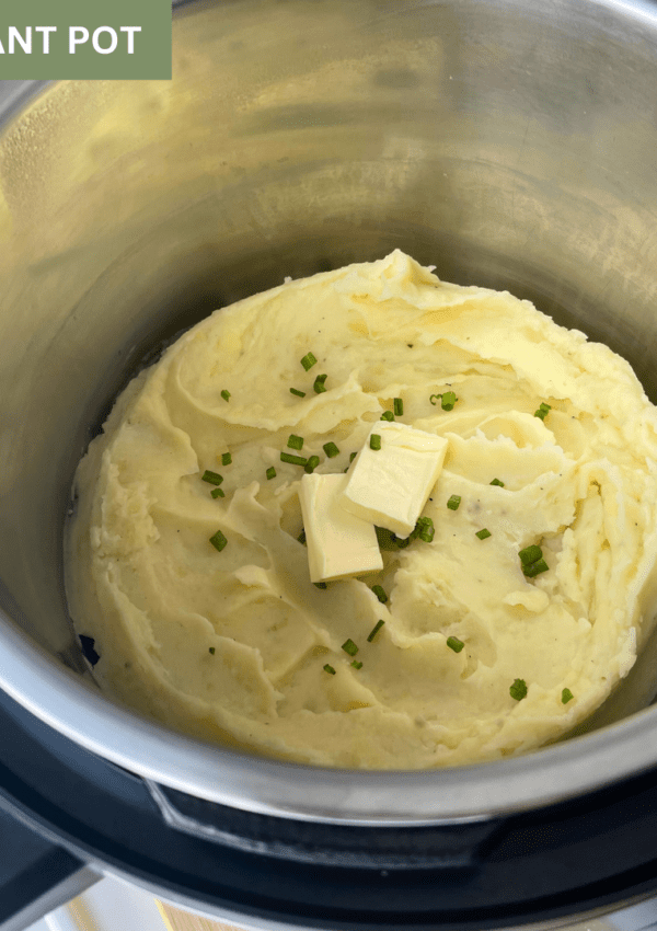 mashed potato in the pressure cooker